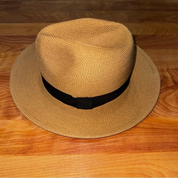 Pineapple Star 22”-22 3/4” Straw Style Paper Hat Men’s Size Medium Tan Hat - Picture 3 of 9